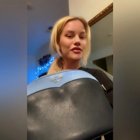 Kate Spade Two-Tone Crossbody – Classic Navy & Powder Blue - Picture 8 of 17